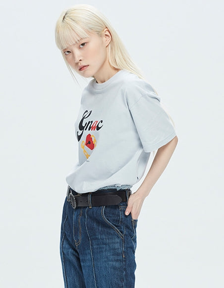 ROMANTIC CROWN(ロマンティック クラウン) UNLOCK YOUR MIND TEE_SKY BLUE