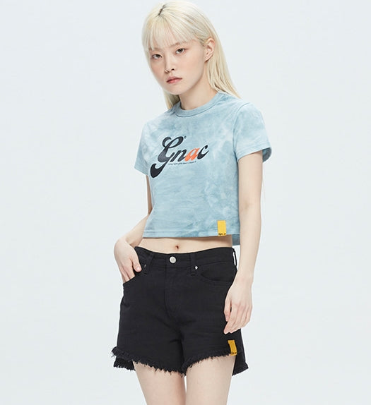 ROMANTIC CROWN(ロマンティック クラウン) GNAC TIE DYE TEE_SKY BLUE