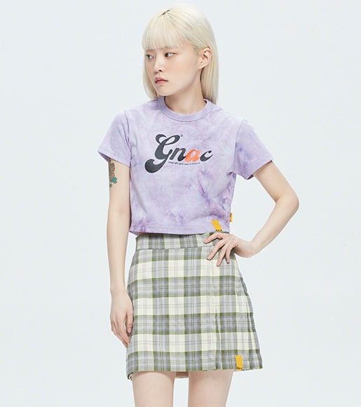 ROMANTIC CROWN(ロマンティック クラウン) GNAC TIE DYE TEE_PURPLE