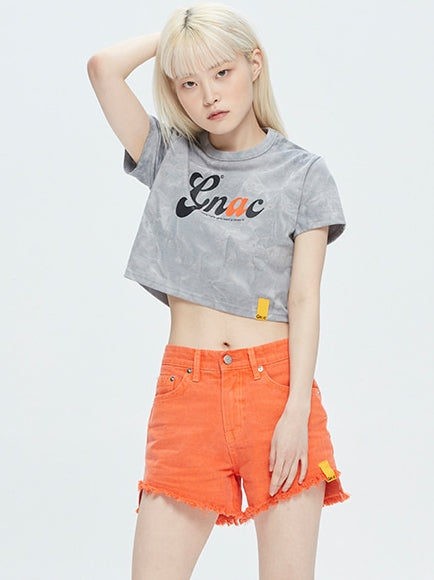 ROMANTIC CROWN(ロマンティック クラウン) GNAC TIE DYE TEE_GREY