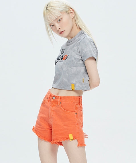 ROMANTIC CROWN(ロマンティック クラウン) GNAC TIE DYE TEE_GREY