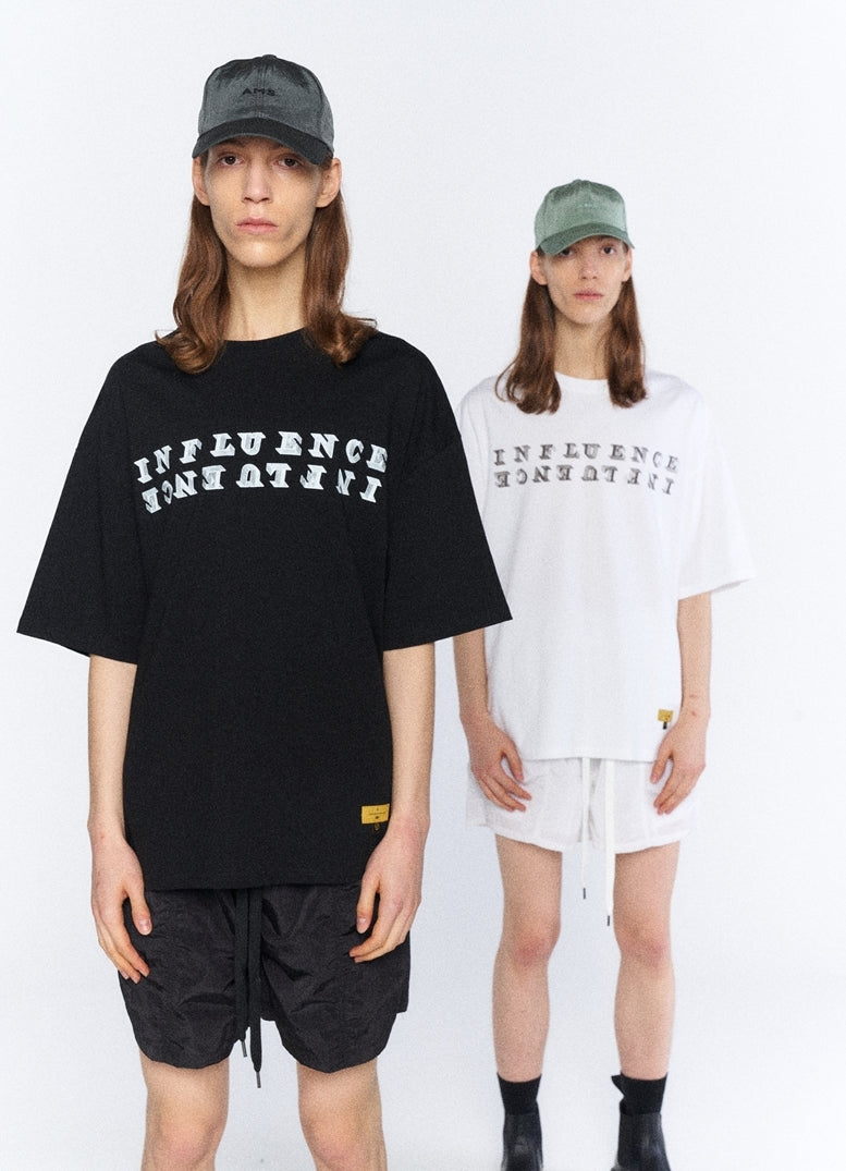オベルー(OVERR) ESSAY. INFLUENCE BLACK T-SHIRTS