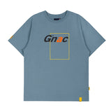 ROMANTIC CROWN(ロマンティック クラウン) GNAC FRAME LOGO TEE_LIGHT BLUE