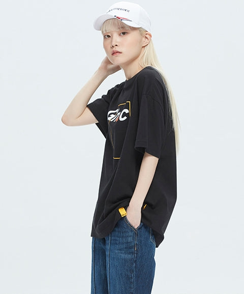 ROMANTIC CROWN(ロマンティック クラウン) GNAC FRAME LOGO TEE_BLACK