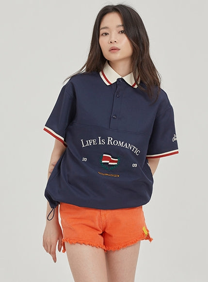 ROMANTIC CROWN(ロマンティック クラウン) LIFE IS ROMANTIC FIELD ANORAK_NAVY