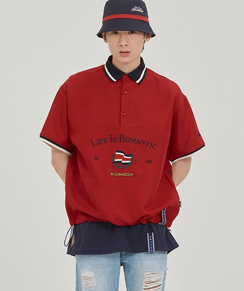 ROMANTIC CROWN(ロマンティック クラウン) LIFE IS ROMANTIC FIELD ANORAK_BURGUNDY