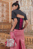 オクトーバーサード(Oct.3) Jacquard Ribbon Shoulder Bag [Pink]