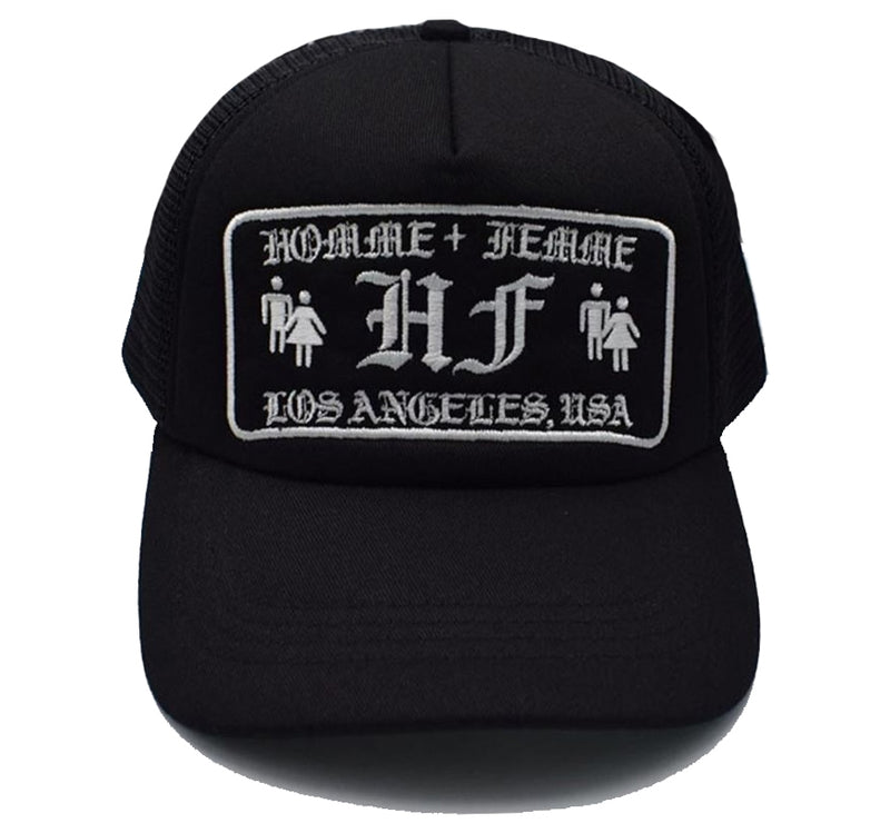HOMME PLUS FAMME (オムファム)  OLD ENGLISH LOGO HAT BLACK