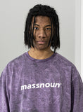 マスノウン(MASSNOUN) SL LOGO TIE-DYE OVERSIZED T-SHIRTS MSNTS009-DP