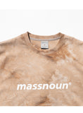 マスノウン(MASSNOUN) SL LOGO TIE-DYE OVERSIZED T-SHIRTS MSNTS009-BG