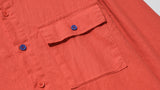 ダブルユーブイプロジェクト(WV PROJECT) Fred Henryneck Shirts Red Orange CJLS7395