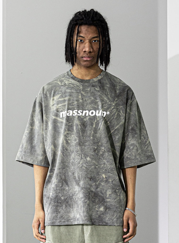 マスノウン(MASSNOUN) SL LOGO TIE-DYE OVERSIZED T-SHIRTS MSNTS009-KK