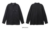 ダブルユーブイプロジェクト(WV PROJECT) Fred Henryneck Shirts Black CJLS7395