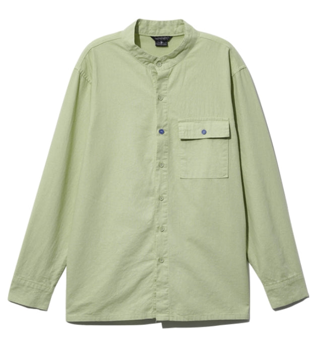 ダブルユーブイプロジェクト(WV PROJECT) Fred Henryneck Shirts Avocado CJLS7395