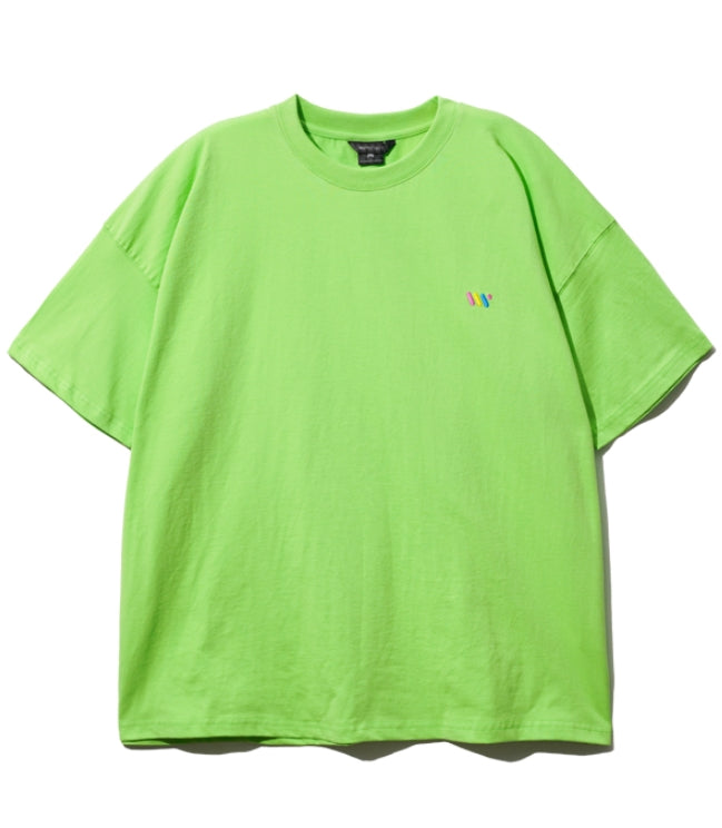 ダブルユーブイプロジェクト(WV PROJECT) Noblem Short Sleeve T-Shirts Neongreen MJST7396