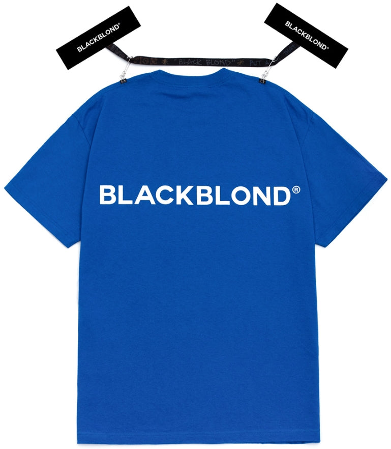ブラックブロンド(BLACKBLOND) BBD Classic Smile Logo Short Sleeve Tee (Blue)