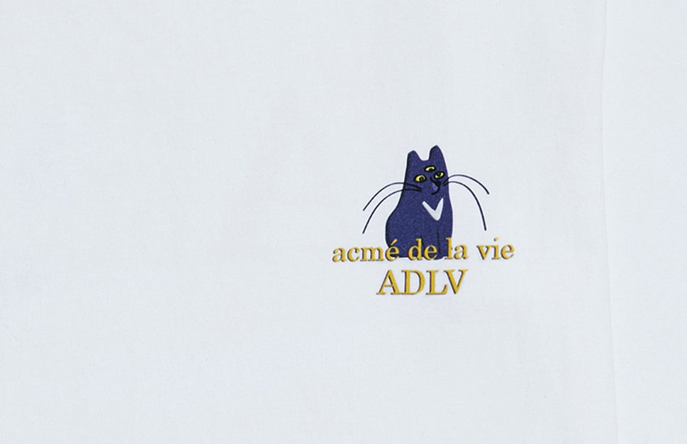 アクメドラビ(acme' de la vie) ADLV DESIGN BY BOM (CAT) SHORT SLEEVE T-SHIRT