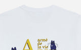 アクメドラビ(acme' de la vie) ADLV DESIGN BY BOM (CAT) SHORT SLEEVE T-SHIRT