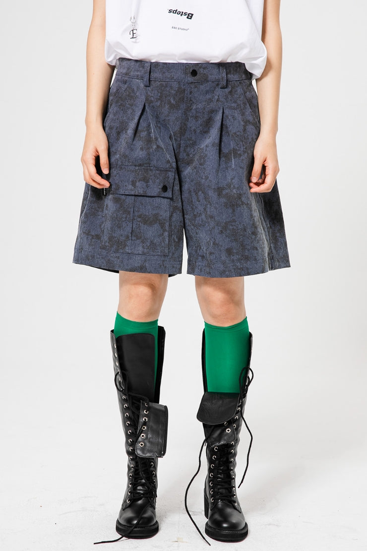 イーエスシースタジオ(ESC STUDIO) pocket shorts (Blue)