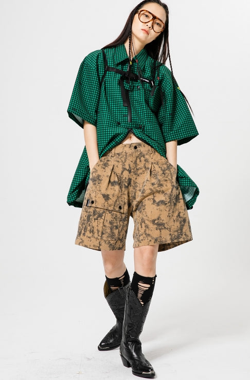 イーエスシースタジオ(ESC STUDIO) pocket shorts (Brown)