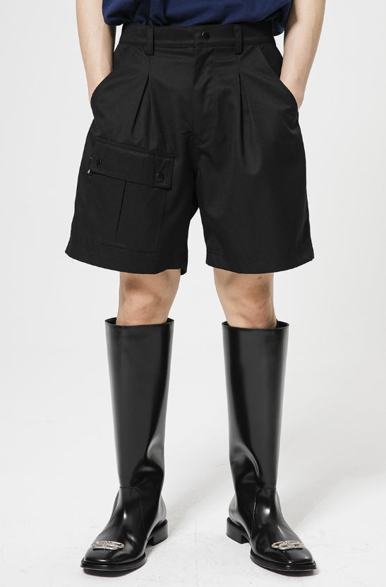 イーエスシースタジオ(ESC STUDIO) pocket shorts (Black)