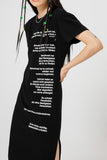 イーエスシースタジオ(ESC STUDIO)  Lettering dress (black)