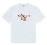 アクメドラビ(acme' de la vie) CEREALS LOGO SHORT SLEEVE T-SHIRT WHITE
