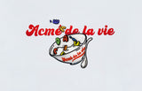 アクメドラビ(acme' de la vie) CEREALS LOGO SHORT SLEEVE T-SHIRT WHITE