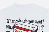 アクメドラビ(acme' de la vie) CEREALS LOGO SHORT SLEEVE T-SHIRT WHITE