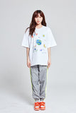 アクメドラビ(acme' de la vie) CRAYON LOGO SHORT SLEEVE T-SHIRT WHITE