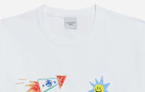 アクメドラビ(acme' de la vie) CRAYON LOGO SHORT SLEEVE T-SHIRT WHITE