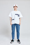 アクメドラビ(acme' de la vie)  OUTLINE V LOGO SHORT SLEEVE T-SHIRT WHITE