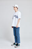アクメドラビ(acme' de la vie)  OUTLINE V LOGO SHORT SLEEVE T-SHIRT WHITE