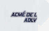 アクメドラビ(acme' de la vie)  OUTLINE V LOGO SHORT SLEEVE T-SHIRT WHITE