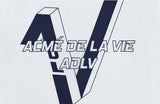 アクメドラビ(acme' de la vie)  OUTLINE V LOGO SHORT SLEEVE T-SHIRT WHITE