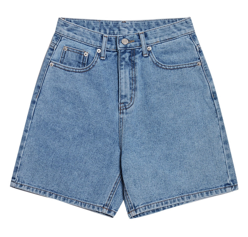 アクメドラビ(acme' de la vie)  HEART LOGO SHORT JEANS LIGHT BLUE