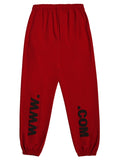 アクメドラビ(acme' de la vie) BIG LOGO EMBO PANTS FOR MEN DARK RED