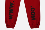 アクメドラビ(acme' de la vie) BIG LOGO EMBO PANTS FOR MEN DARK RED