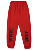 アクメドラビ(acme' de la vie) BIG LOGO EMBO PANTS FOR WOMEN LIGHT RED