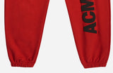 アクメドラビ(acme' de la vie) BIG LOGO EMBO PANTS FOR WOMEN LIGHT RED