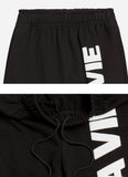 アクメドラビ(acme' de la vie) BIG LOGO EMBO PANTS FOR WOMEN BLACK