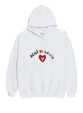 アクメドラビ(acme' de la vie) RAINBOW HEART LOGO HOODIE WHITE