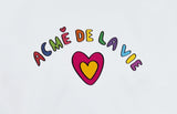 アクメドラビ(acme' de la vie) RAINBOW HEART LOGO HOODIE WHITE