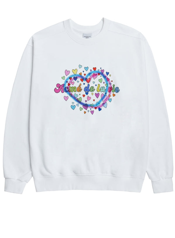 アクメドラビ(acme' de la vie) STRAY HEART SWEATSHIRT WHITE