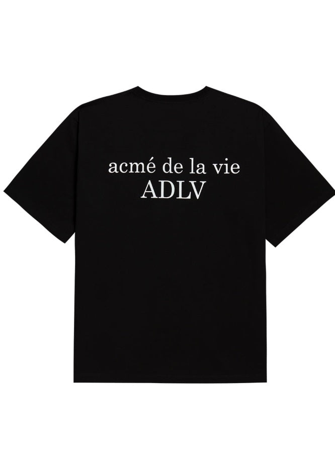 アクメドラビ(acme' de la vie) ADLV BABY FACE SHORT SLEEVE T-SHIRT BLACK BALLOON