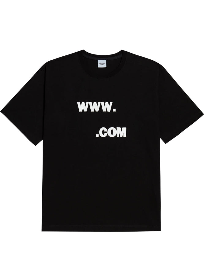 アクメドラビ(acme' de la vie) BIG LOGO EMBO SHORT SLEEVE T-SHIRT BLACK