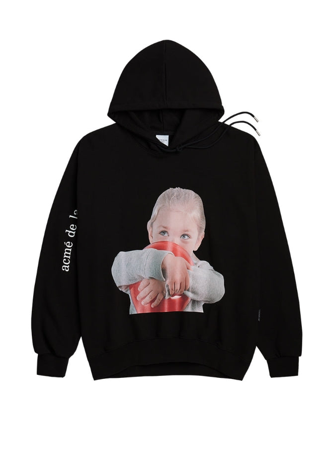 アクメドラビ(acme' de la vie) ADLV BABY FACE HOODIE BLACK