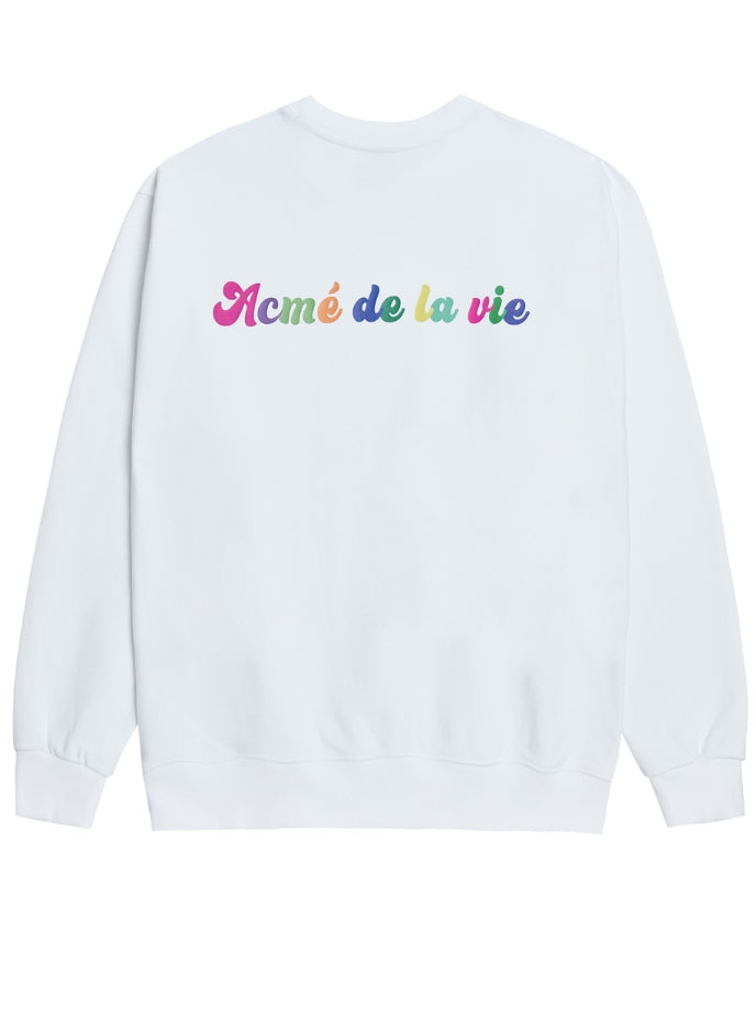 アクメドラビ(acme' de la vie) ADLV BABY FACE SWEATSHIRT WHITE MINI DONUTS 2