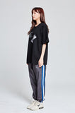 アクメドラビ(acme' de la vie)  TABLET SHORT SLEEVE T-SHIRT BLACK