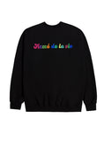 アクメドラビ(acme' de la vie) ADLV BABY FACE SWEATSHIRT BLACK MINI DONUTS 4